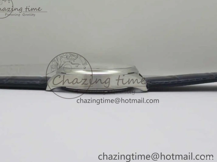 MIROTIME 0409 Packable Portuguese IW358304 ZF 1:1 Best Edition SS White Dial Blue Markers on Leather Strap A 7079